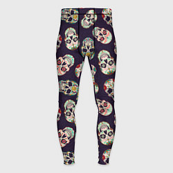 Мужские тайтсы Узор с черепами Pattern with skulls