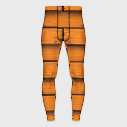 Тайтсы мужские Оранжевый забор, цвет: 3D-принт