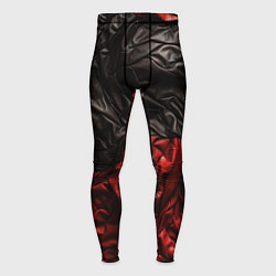 Мужские тайтсы Black red texture