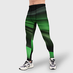 Тайтсы мужские Темная зеленая текстура, цвет: 3D-принт — фото 2