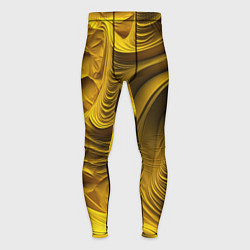 Тайтсы мужские Объемная желтая текстура, цвет: 3D-принт