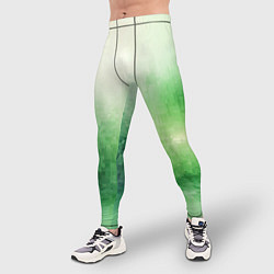 Тайтсы мужские Травяные пиксели, цвет: 3D-принт — фото 2