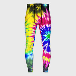 Мужские тайтсы Colorful floral composition - tie-dye