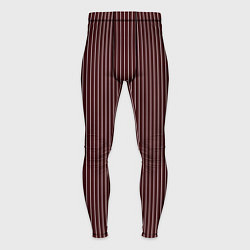 Мужские тайтсы Бордовый в тонкую полоску