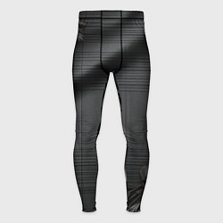 Мужские тайтсы Серо-черная шотландская клетка и цветы