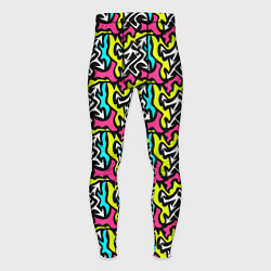 Тайтсы мужские Pointed multicolored, цвет: 3D-принт