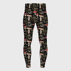 Мужские тайтсы Goblincore - мухоморы