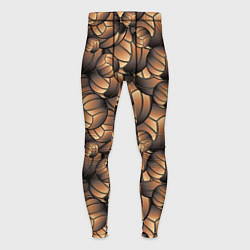 Тайтсы мужские Футбольные мячи узор, цвет: 3D-принт