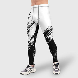 Тайтсы мужские Просто краски текстура, цвет: 3D-принт — фото 2