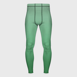 Мужские тайтсы Градиент приглушённый зелёный