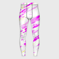 Мужские тайтсы Розовые паттерны