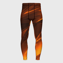 Мужские тайтсы Geometry stripes orange
