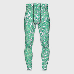 Мужские тайтсы Текстура изумрудный