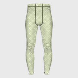 Тайтсы мужские Светлый оливковый паттерн сеточка, цвет: 3D-принт