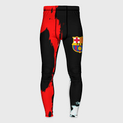 Тайтсы мужские Barcelona fc краски спорт, цвет: 3D-принт