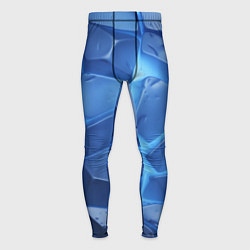 Мужские тайтсы Синие ледяные плиты с разломом