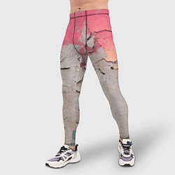 Тайтсы мужские Старая стена с краской, цвет: 3D-принт — фото 2