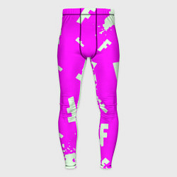 Мужские тайтсы Fortnite pattern pink