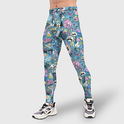 Тайтсы мужские Дудл животные и меч, цвет: 3D-принт — фото 2