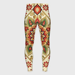 Мужские тайтсы Стиль советского ковра узоры и орнамент