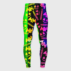 Мужские тайтсы Marshmello pattern neon steel