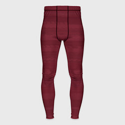 Мужские тайтсы Винный красный полосатый