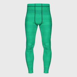 Мужские тайтсы Изумрудный зелёный однотонный с полосами