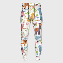 Мужские тайтсы Ламы паттерн