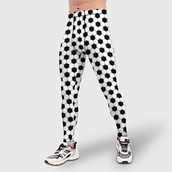 Тайтсы мужские Текстура футбольного мяча, цвет: 3D-принт — фото 2