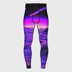 Мужские тайтсы Космический пейзаж и комета