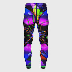 Мужские тайтсы Неоновая психоделика лепестки