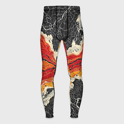 Мужские тайтсы Красно-черная потертая текстура