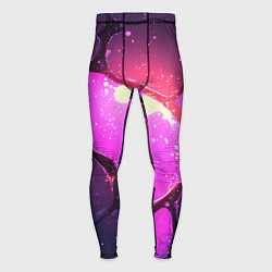 Тайтсы мужские Розовая текстура разлом плит, цвет: 3D-принт