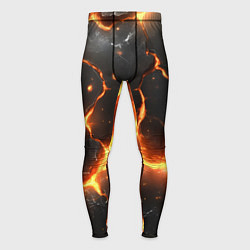 Мужские тайтсы Лава и разлом плит