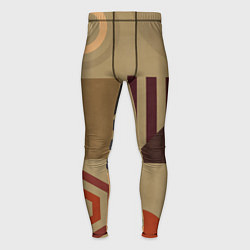 Мужские тайтсы Геометрические фигуры 2025