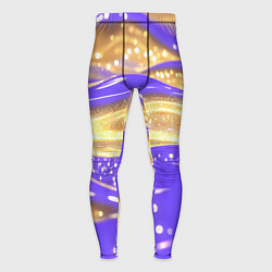 Мужские тайтсы Фиолетово-золотая жидкая текстура