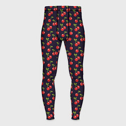 Тайтсы мужские Паттерн с ягодами вишни, цвет: 3D-принт