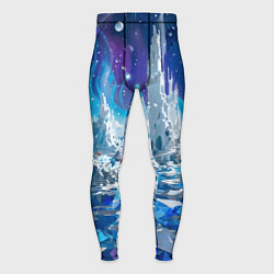 Мужские тайтсы Космический фантастический пейзаж