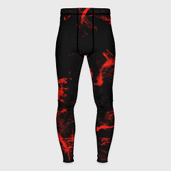 Мужские тайтсы Color red black