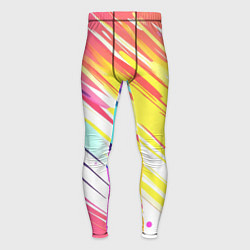 Мужские тайтсы Брызги краски на белом фоне