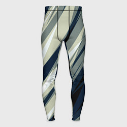 Мужские тайтсы Синий с оливковым диагональные полосы