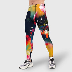 Тайтсы мужские Глубокая абстракция, цвет: 3D-принт — фото 2