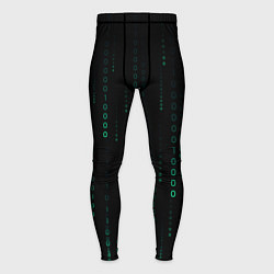 Мужские тайтсы Color black turquoise