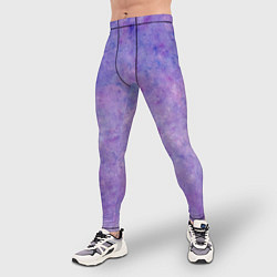Тайтсы мужские Фиолетовый свет фонаря, цвет: 3D-принт — фото 2