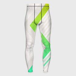 Тайтсы мужские Color white line green, цвет: 3D-принт