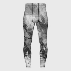 Мужские тайтсы Абстракция - atomic gray