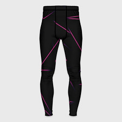 Тайтсы мужские Color pink line, цвет: 3D-принт