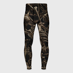 Тайтсы мужские Человеческие кости, цвет: 3D-принт