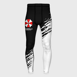 Мужские тайтсы Umbrella Corp - black and white