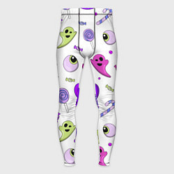 Мужские тайтсы Halloween purple pumpkin pattern
